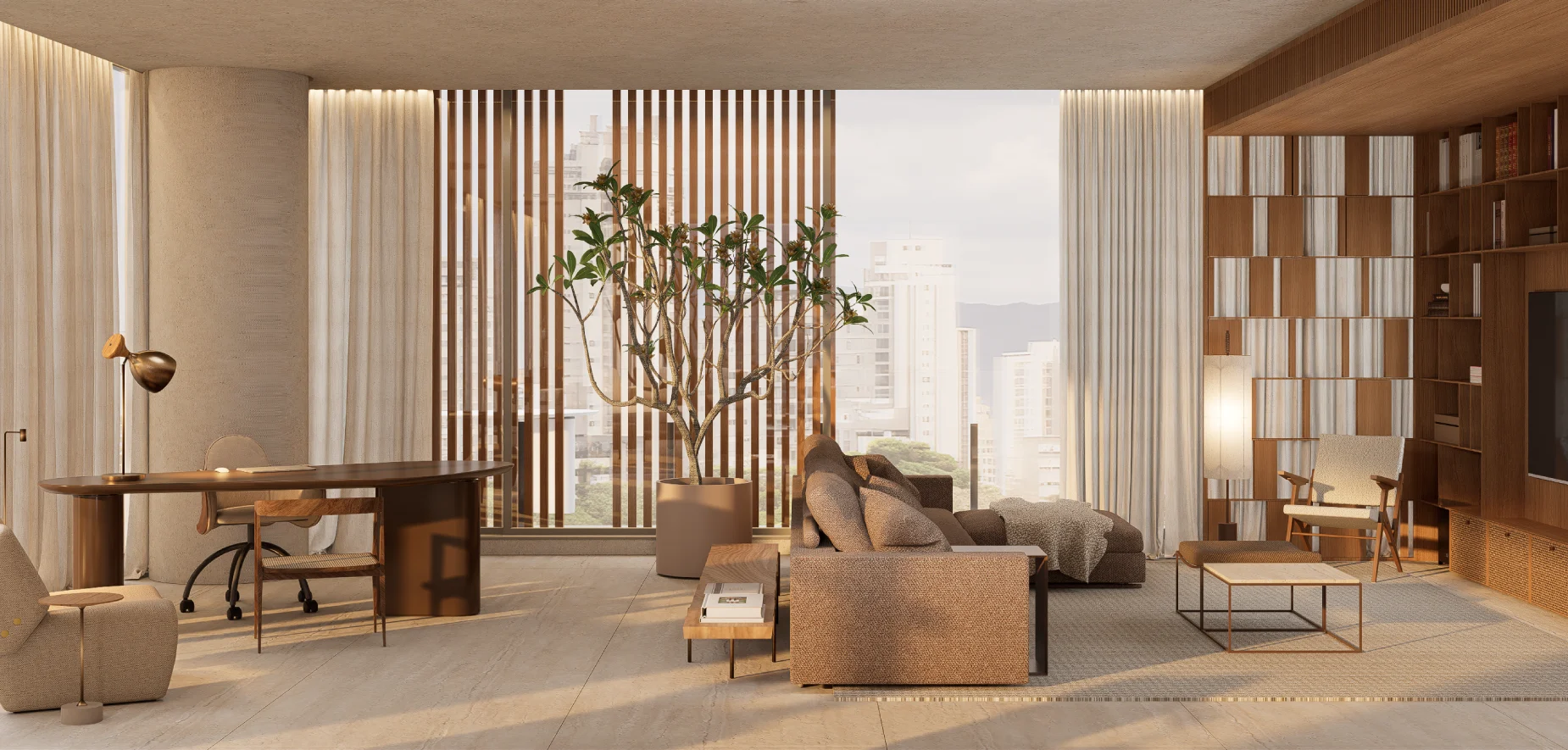 Living - Vizcaya Itaim (Perspectiva Ilustrada)