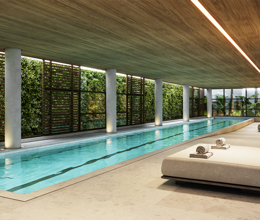 Piscina Coberta Climatizada - Vizcaya Itaim (Perspectiva Ilustrada)