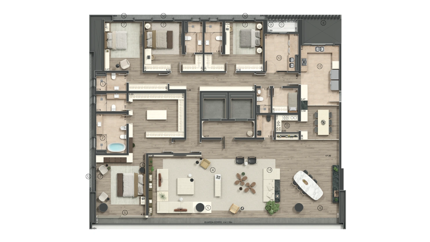 400m² - 4 Suítes<br>