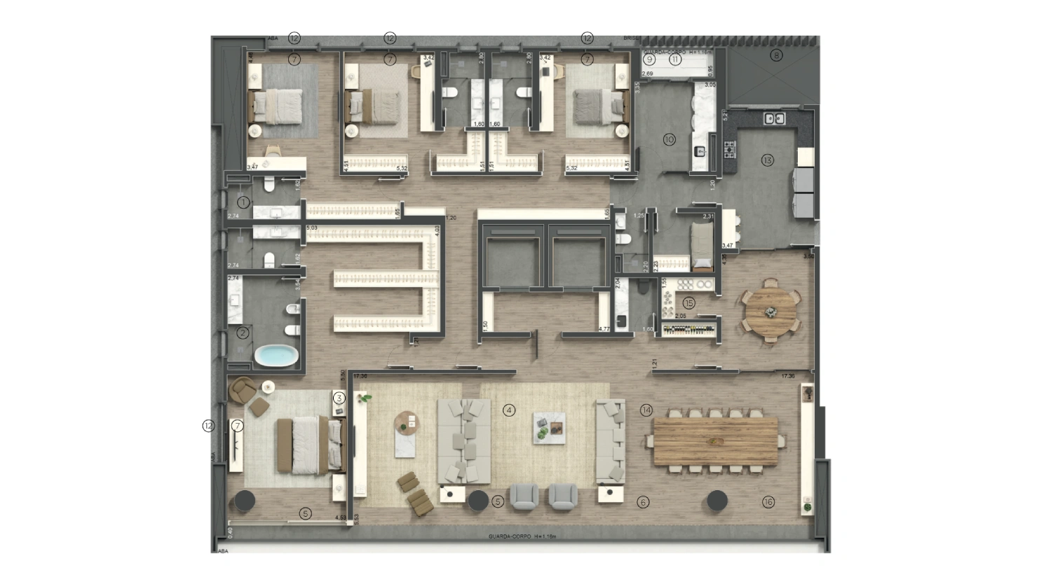 400m² - 4 Suítes<br>